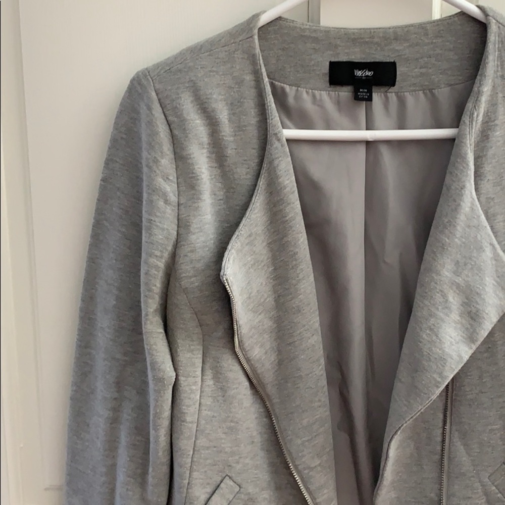 Grey Moto Jacket